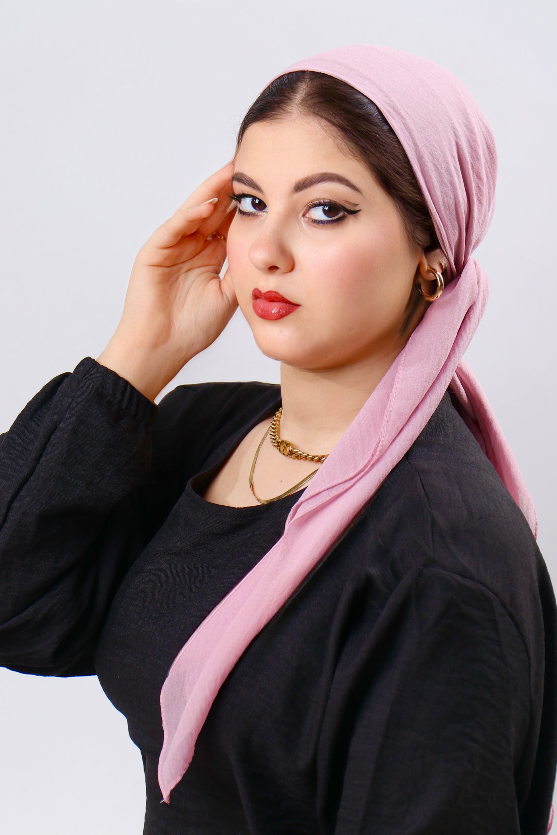 سكارف شيفون مربع كرينكل