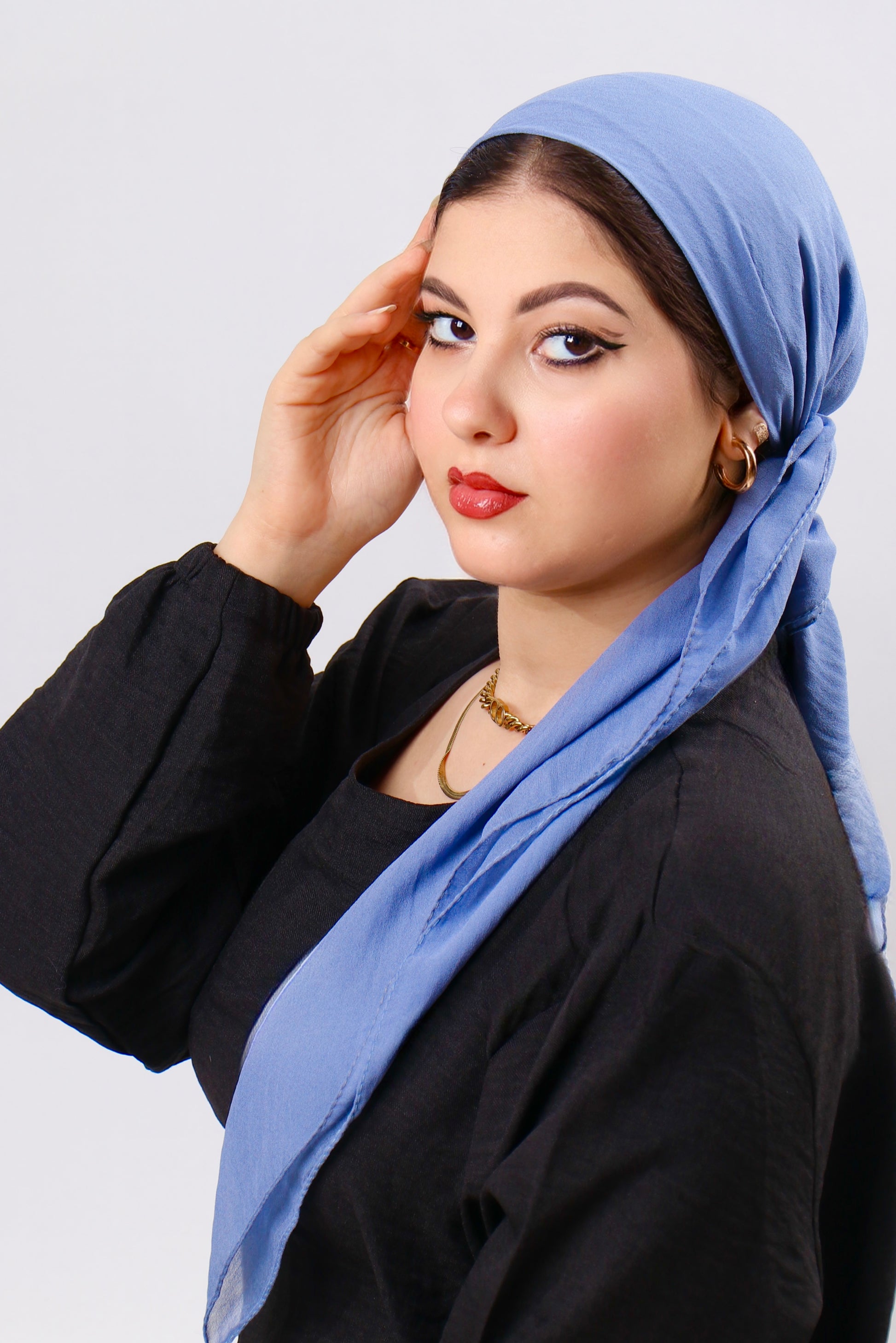 سكارف شيفون مربع كرينكل