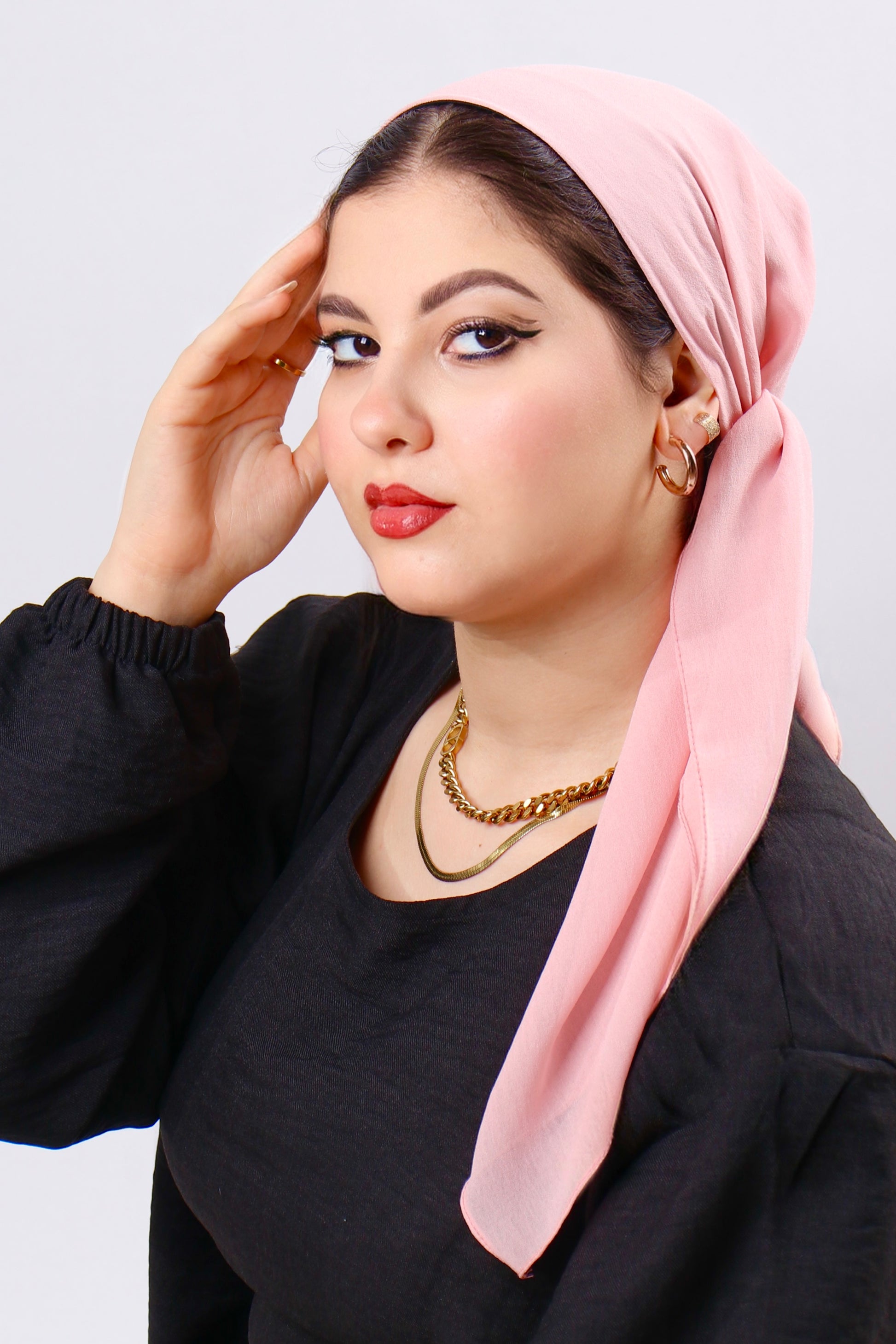 سكارف شيفون مربع كرينكل