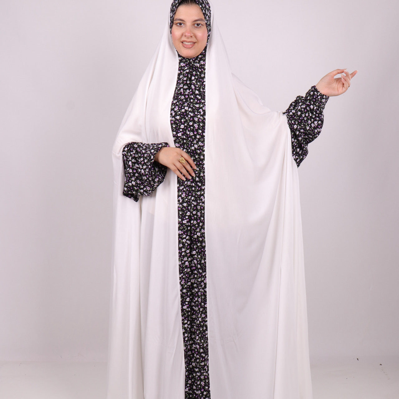 اسدال خمار كامل سوبر كريم