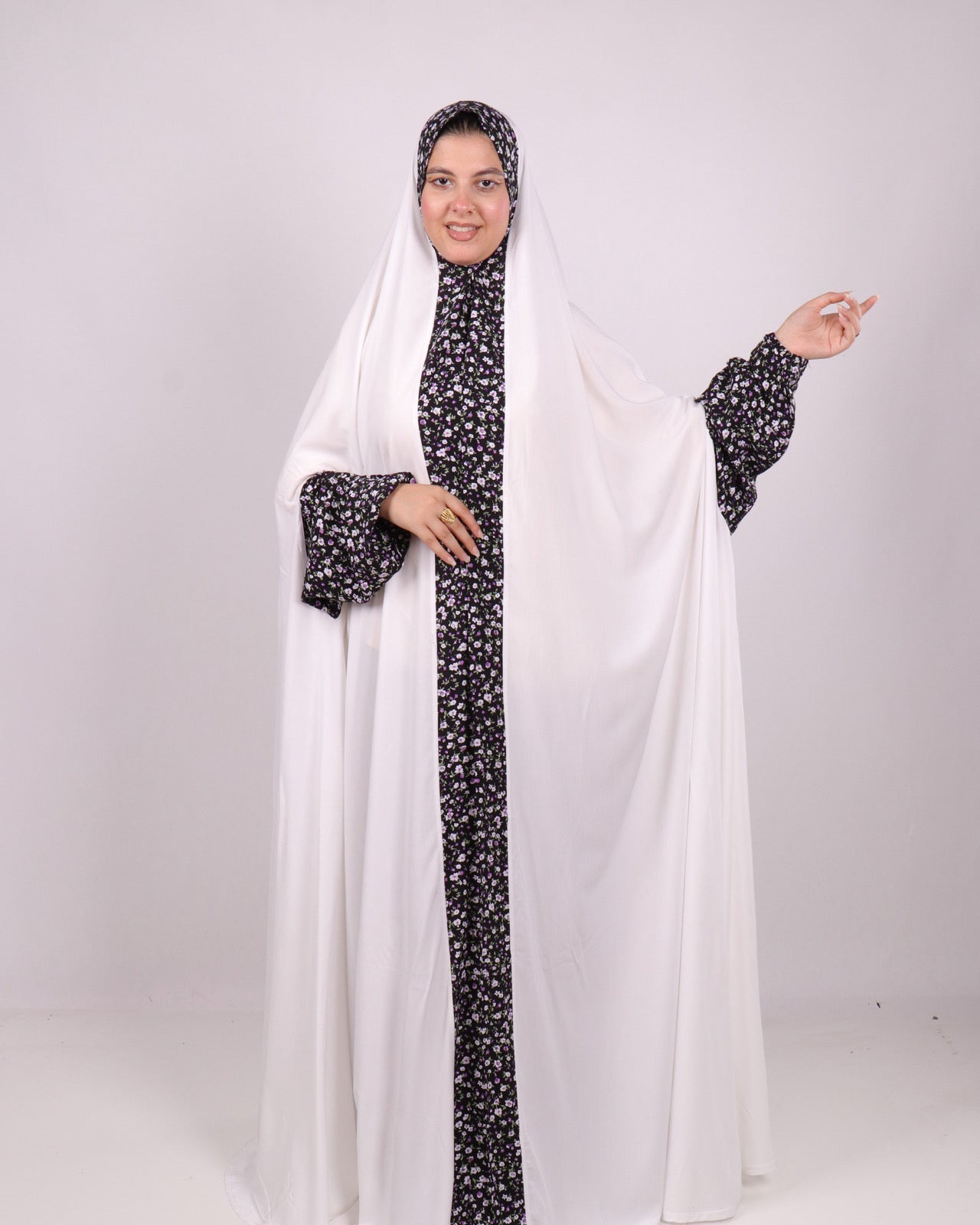 اسدال خمار كامل سوبر كريم