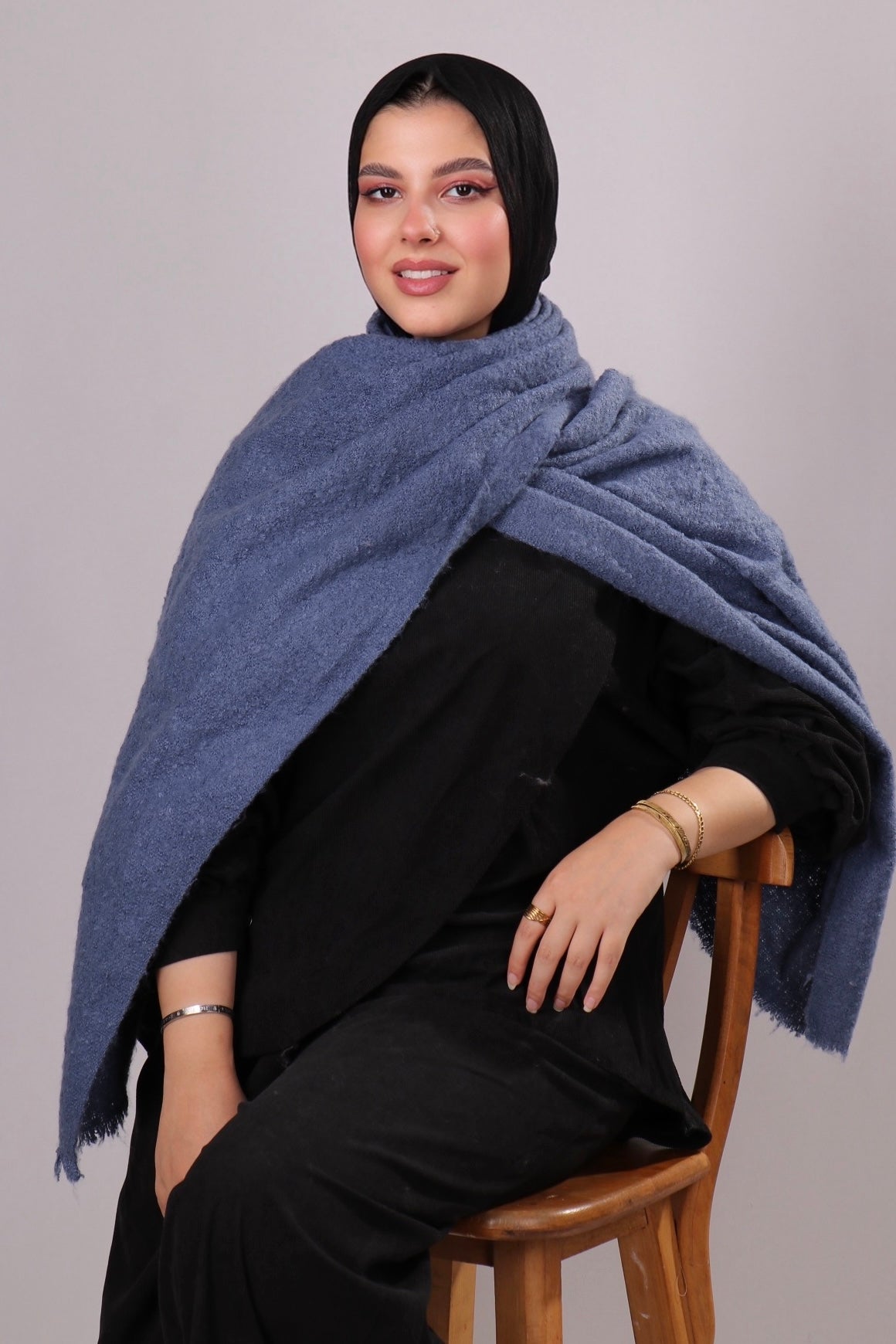 شال موهير ساده