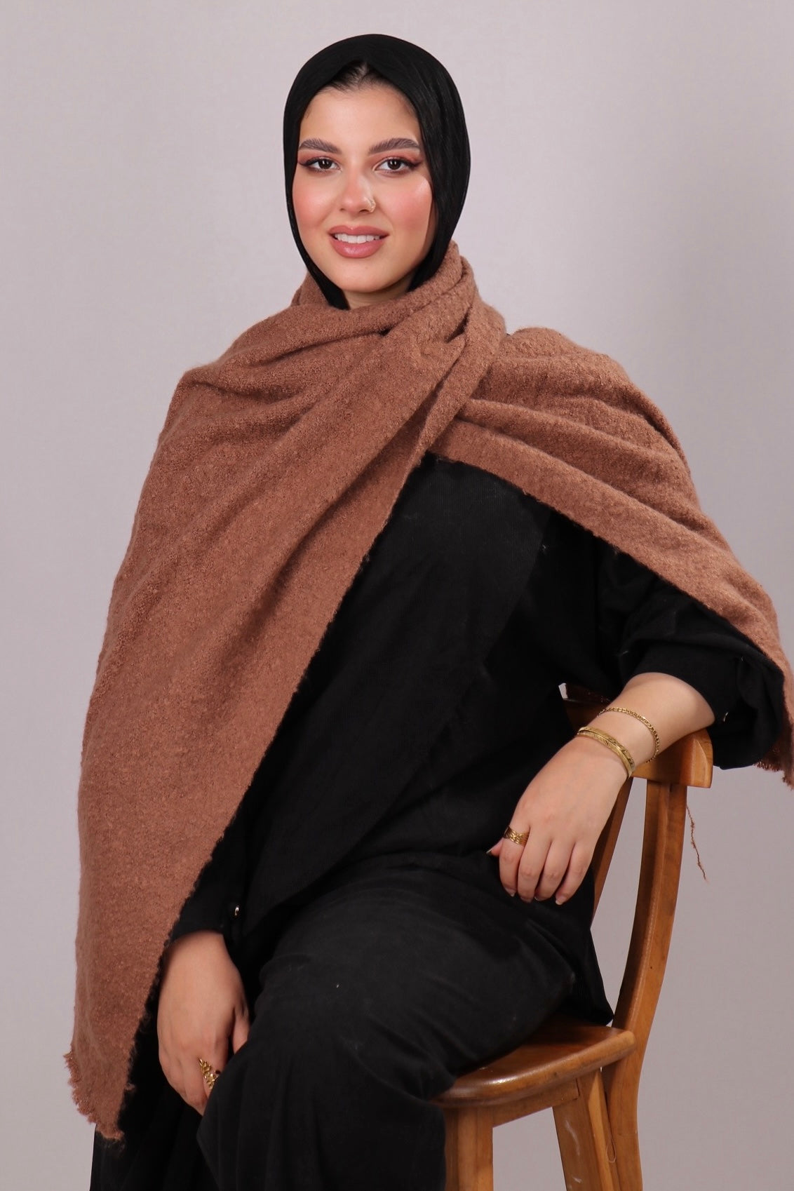 شال موهير ساده