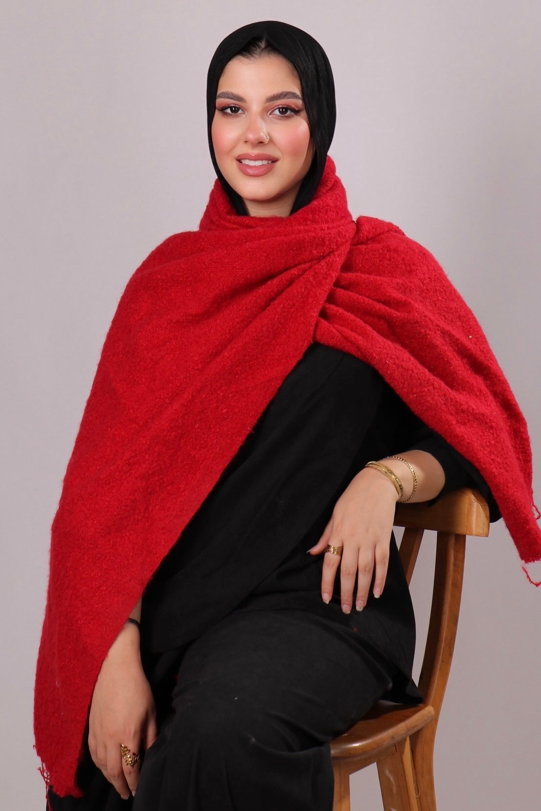 شال موهير ساده
