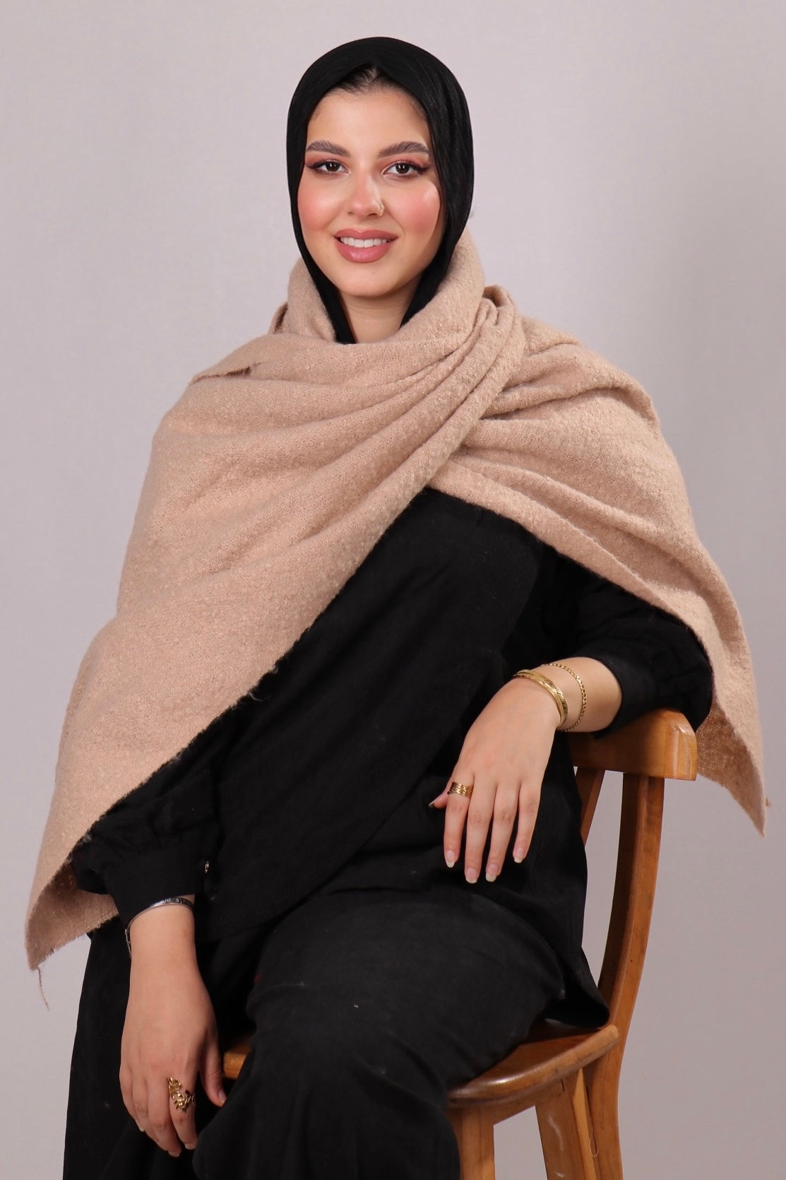 شال موهير ساده