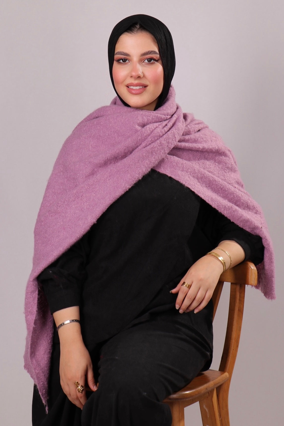 شال موهير ساده