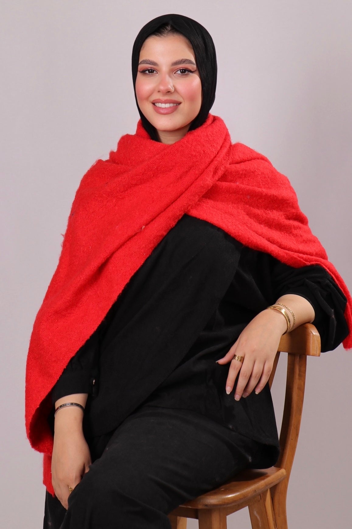 شال موهير ساده