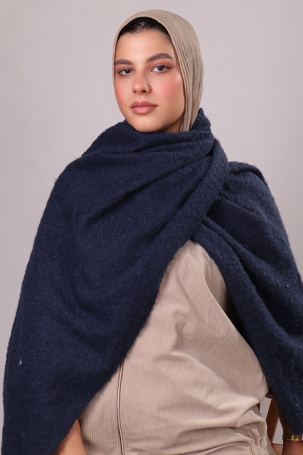 شال موهير ساده