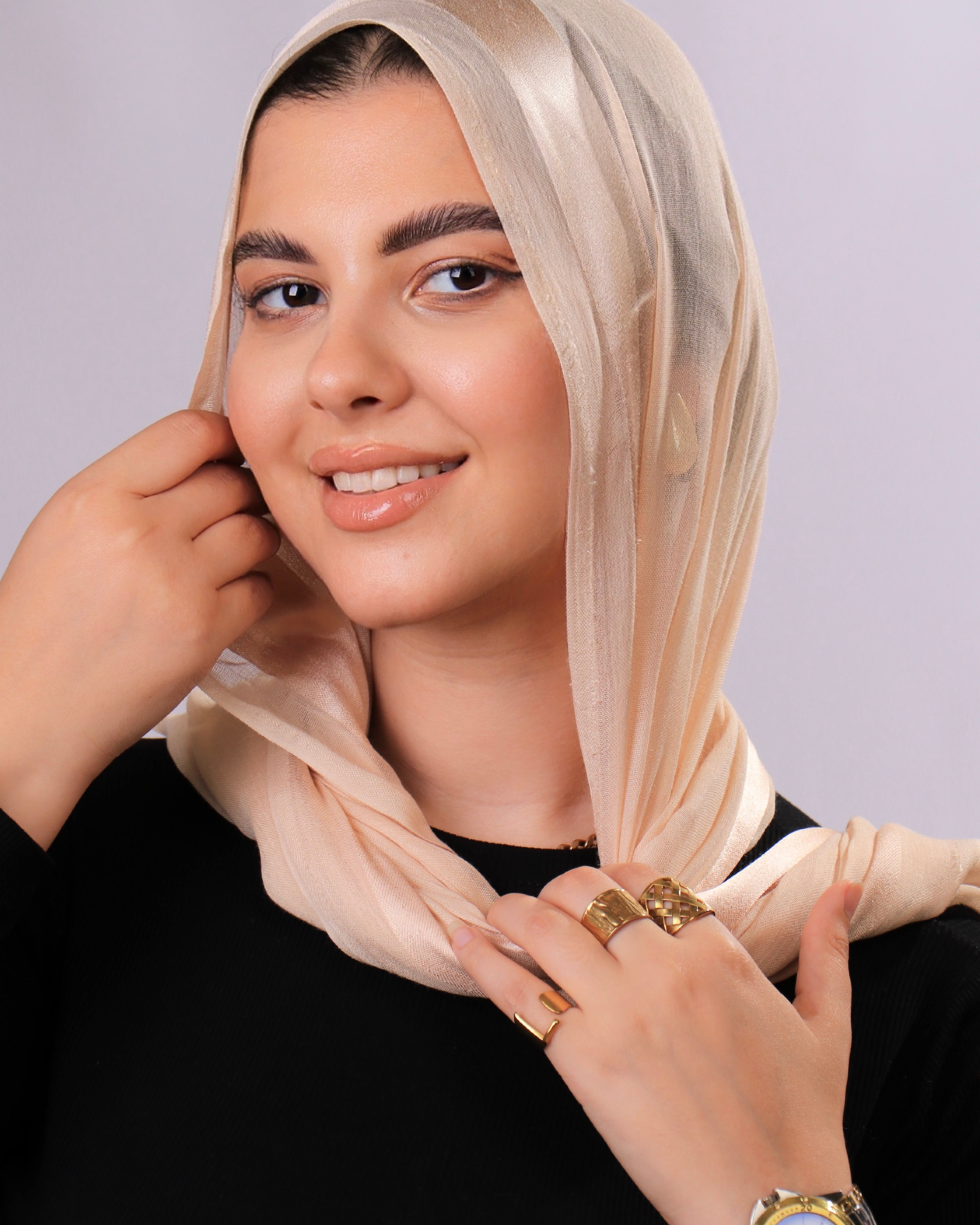 طرحه قطن فى ستان 1 شريط