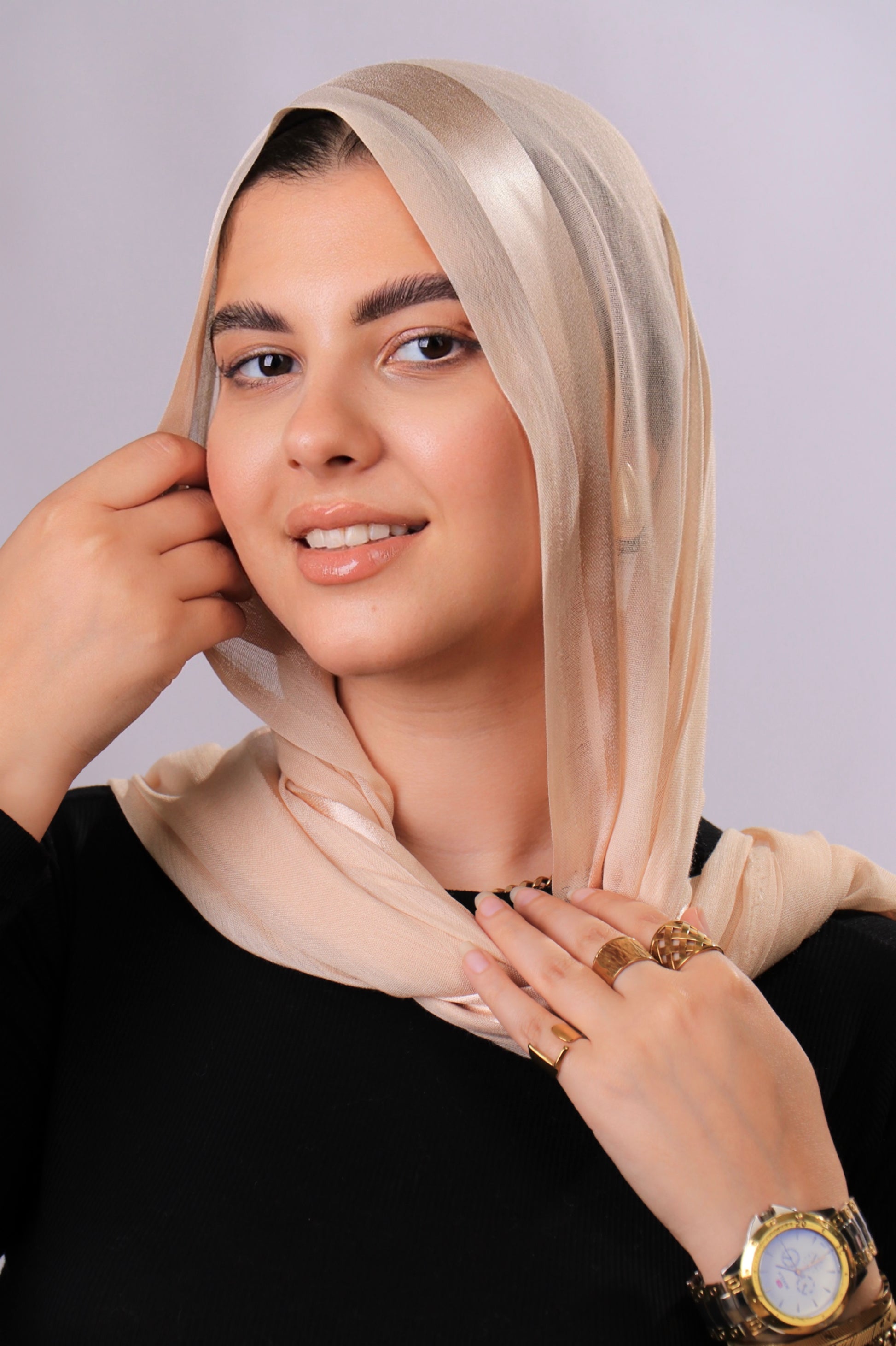 طرحه قطن فى ستان 1 شريط
