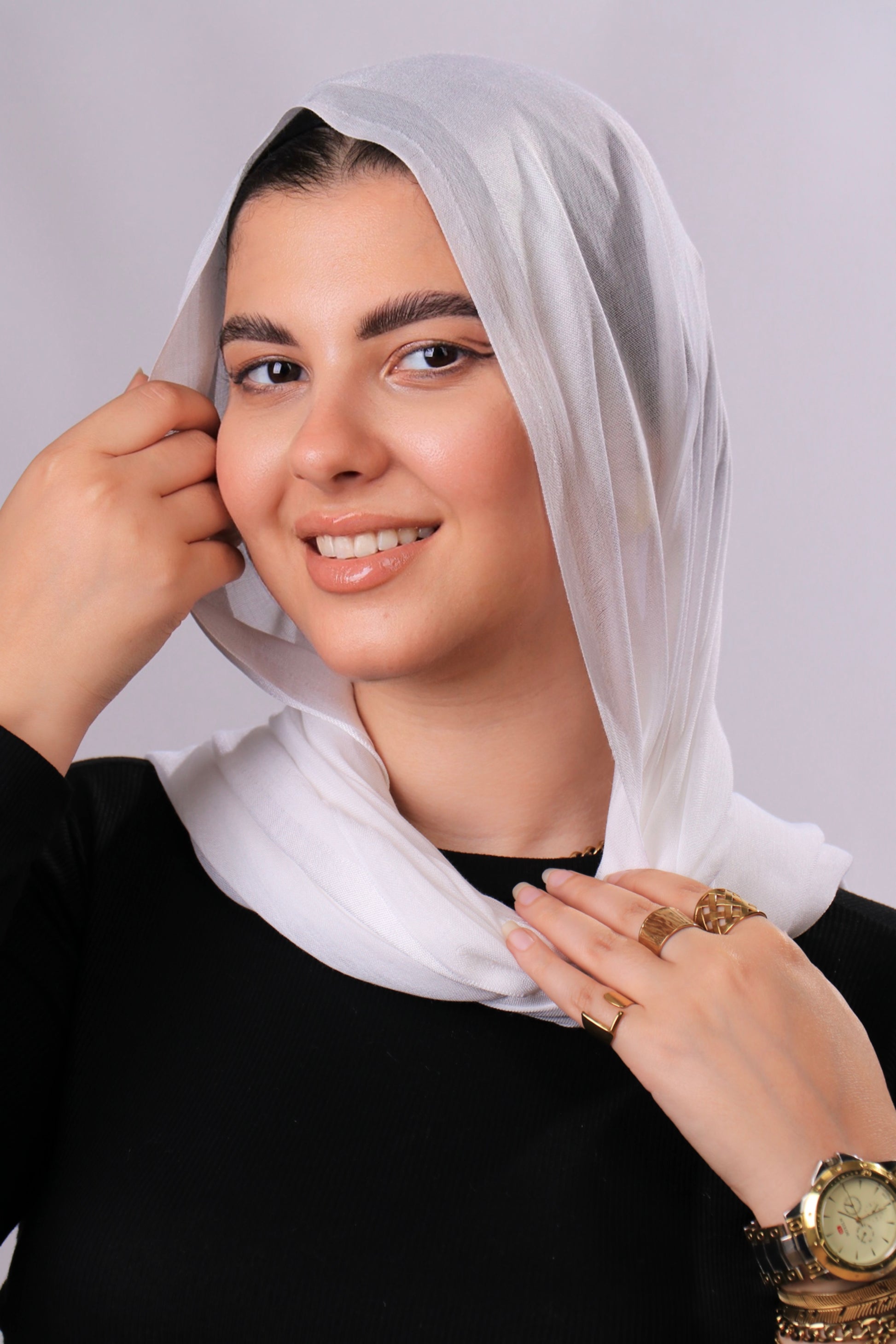 طرحه قطن فى ستان 1 شريط