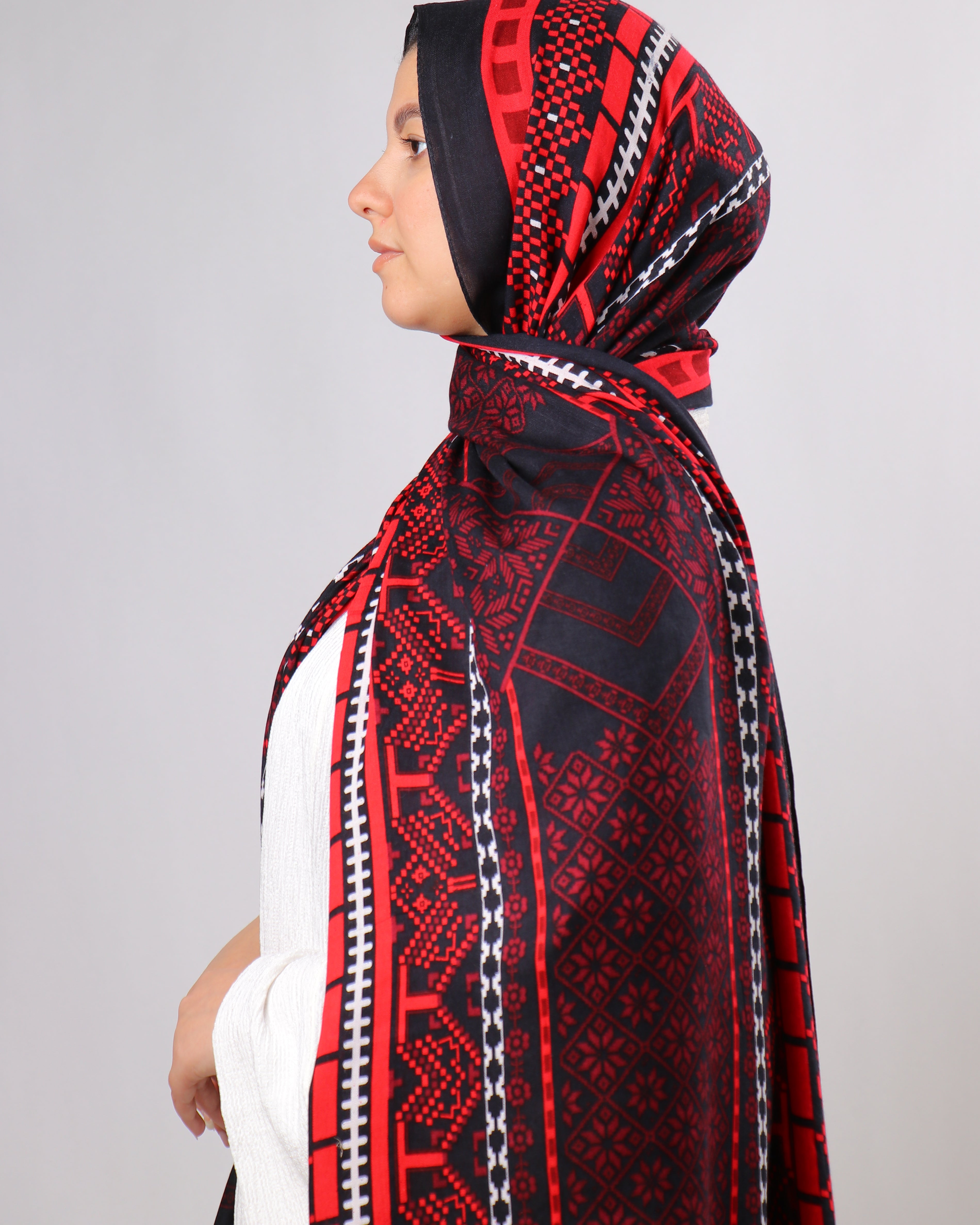 طرحة قطن مشجر