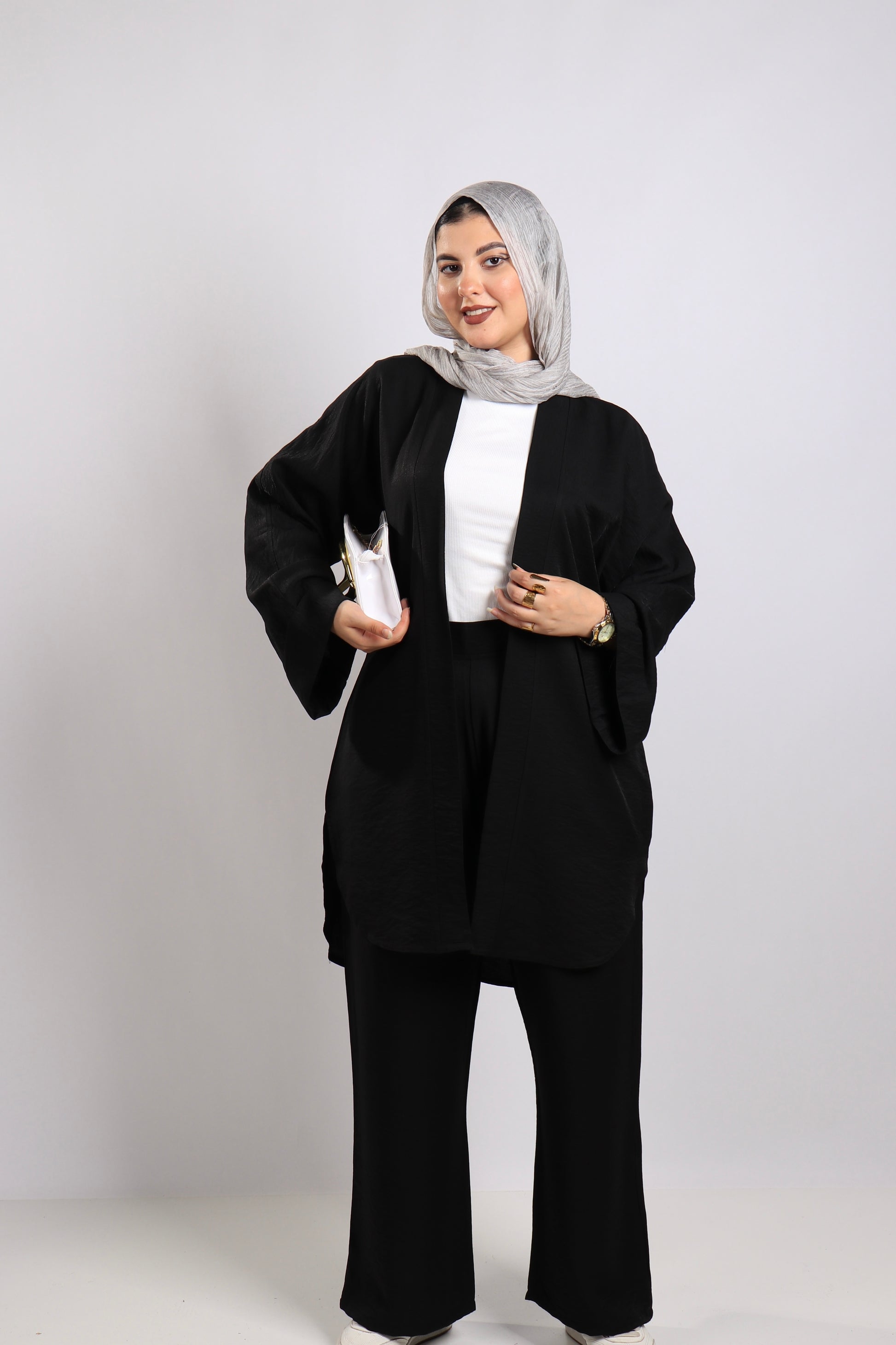 سوت كتان قطعتين