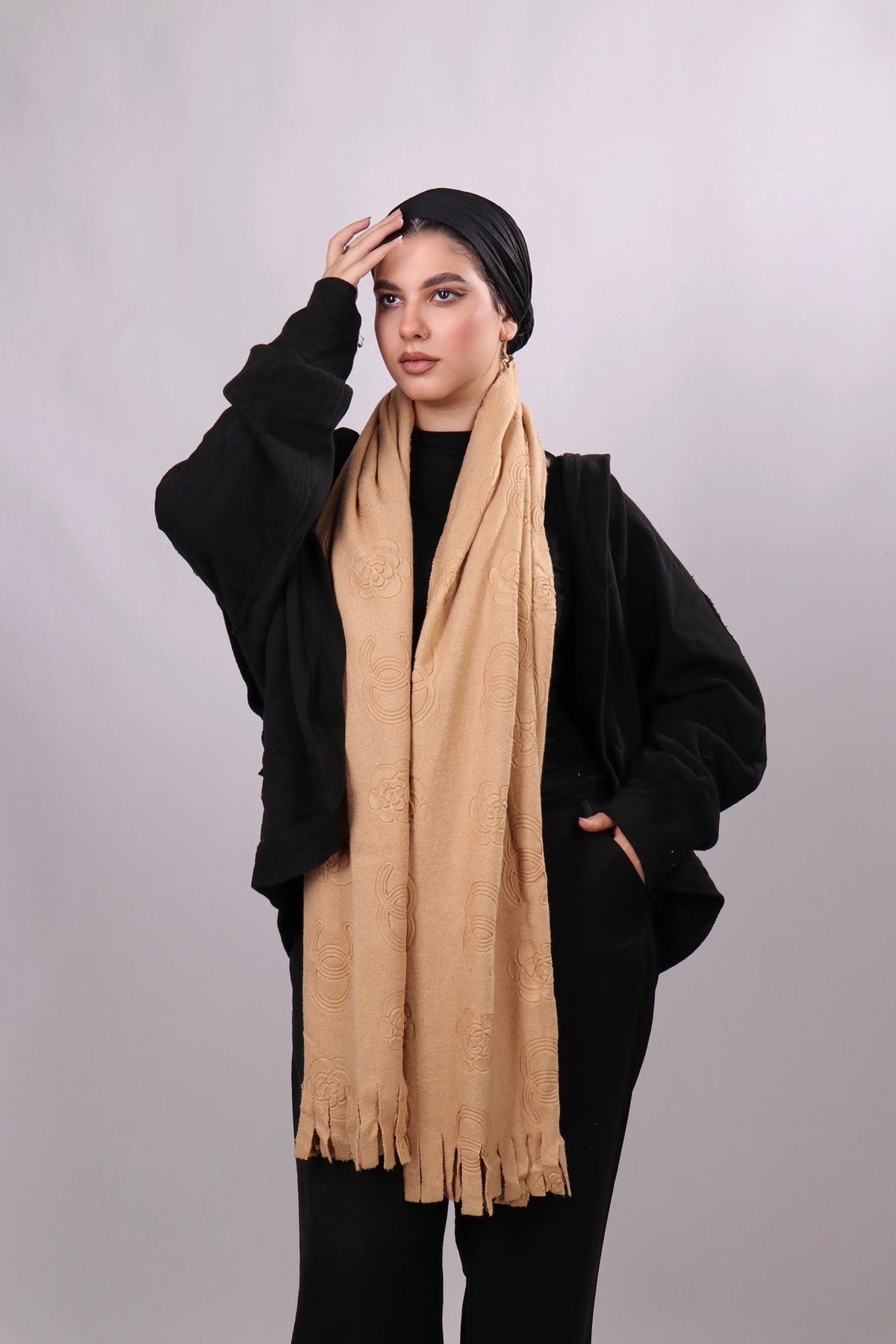 شال ماركات ساده شانيل