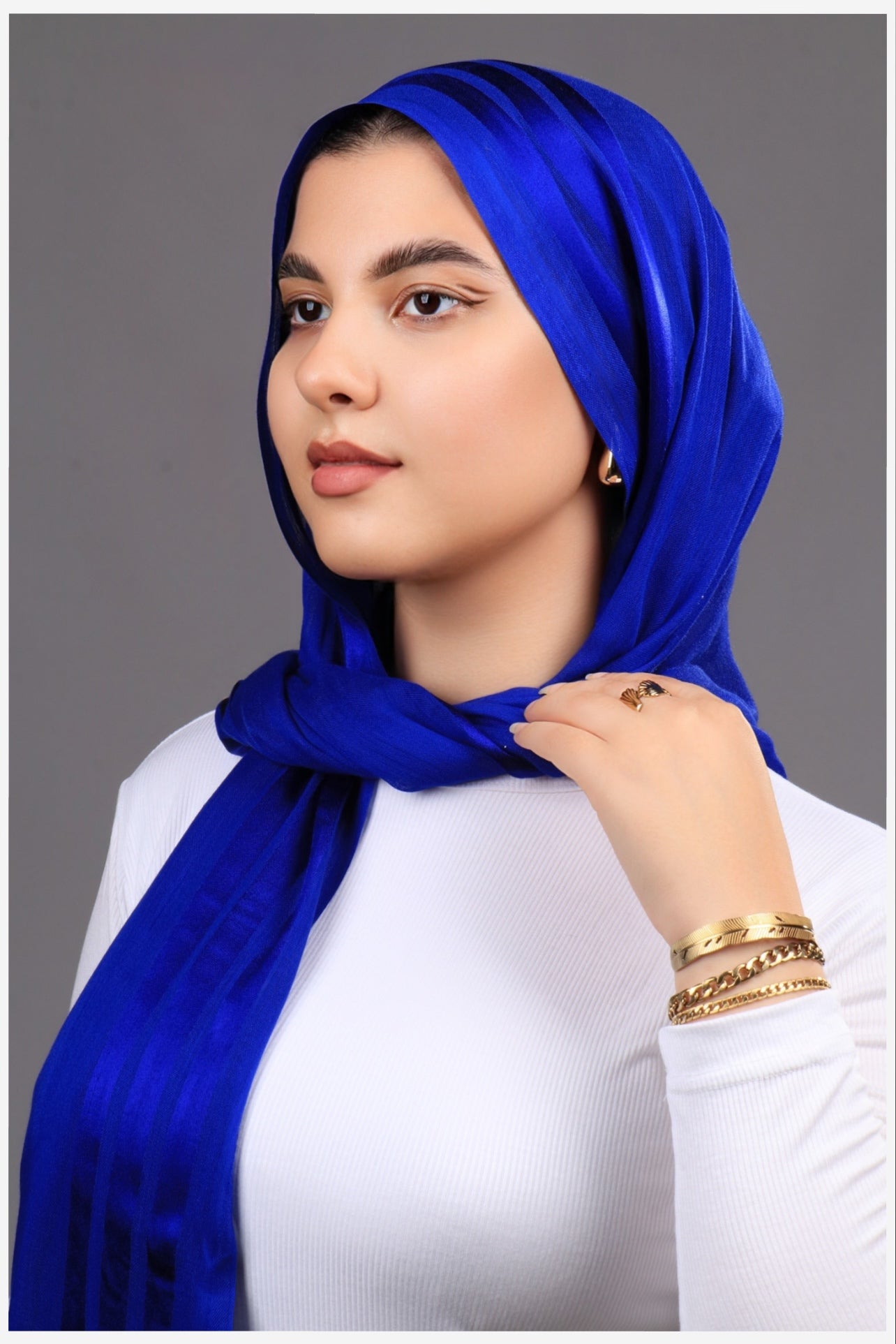 طرحه قطن فى ستان 3شريط