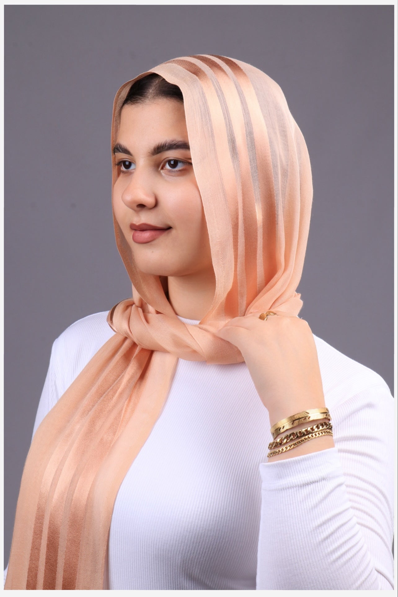 طرحه قطن فى ستان 3شريط