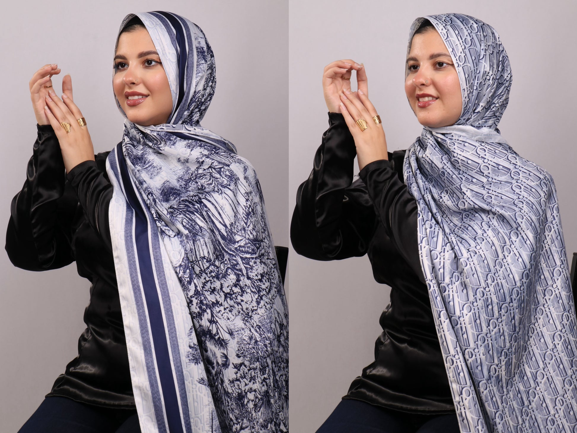 طرحة ستان ماركات مشجر دبل فيس